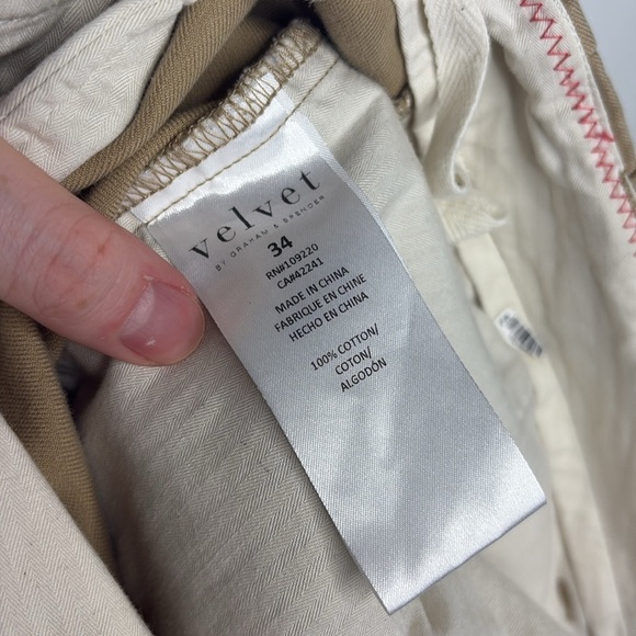 Velvet by Graham & Spencer Aiden Cotton Twill Pant Woven Chino Men’s Size 34 - Picture 8 of 9